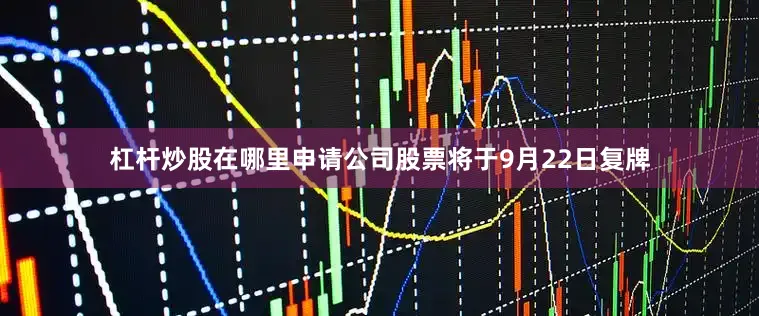 杠杆炒股在哪里申请公司股票将于9月22日复牌
